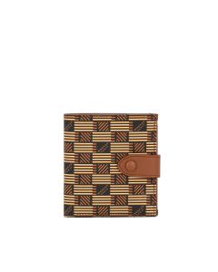 Moreau Printed Leather 6CC Wallet with Flap