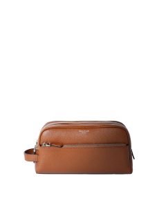 Serapian Cachemire Leather Double Zip Washbag
