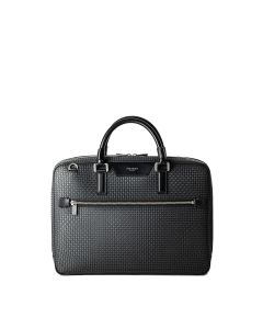 Serapian Stepan Canvas & Leather Extra Slim Briefcase