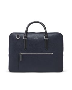 Smythson Ludlow Large Leather Briefcase with Front Pocket