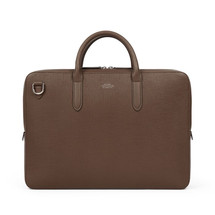 Smythson Panama Slim Lightweight Leather Briefcase | B Hemmings & Co.