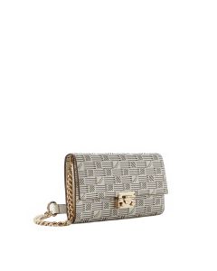 Moreau Leather Clutch with Chain