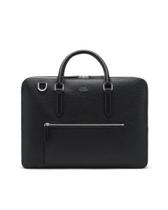 Smythson Ludlow Large Leather Briefcase with Front Pocket